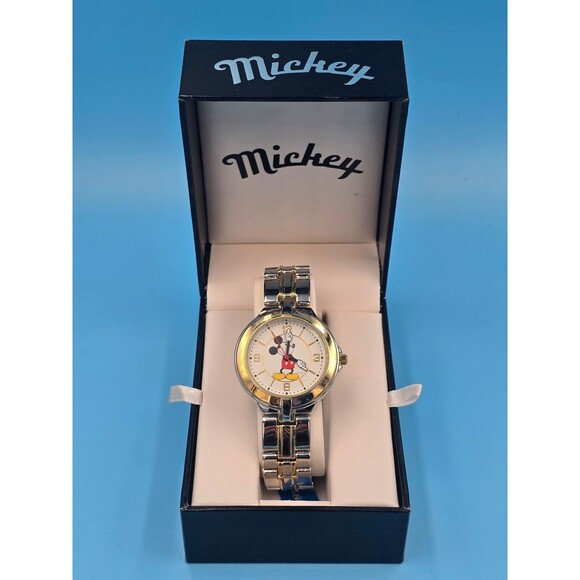 Disney Mz Berger Watch Co. Mickey Mouse Unisex 2-Tone Bracelet Watch In Box main image 5